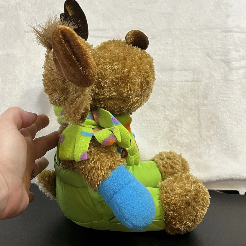 Dan Dee Moose Plush Stuffed Animal Winter Green Snowsuit Mittens Scarf